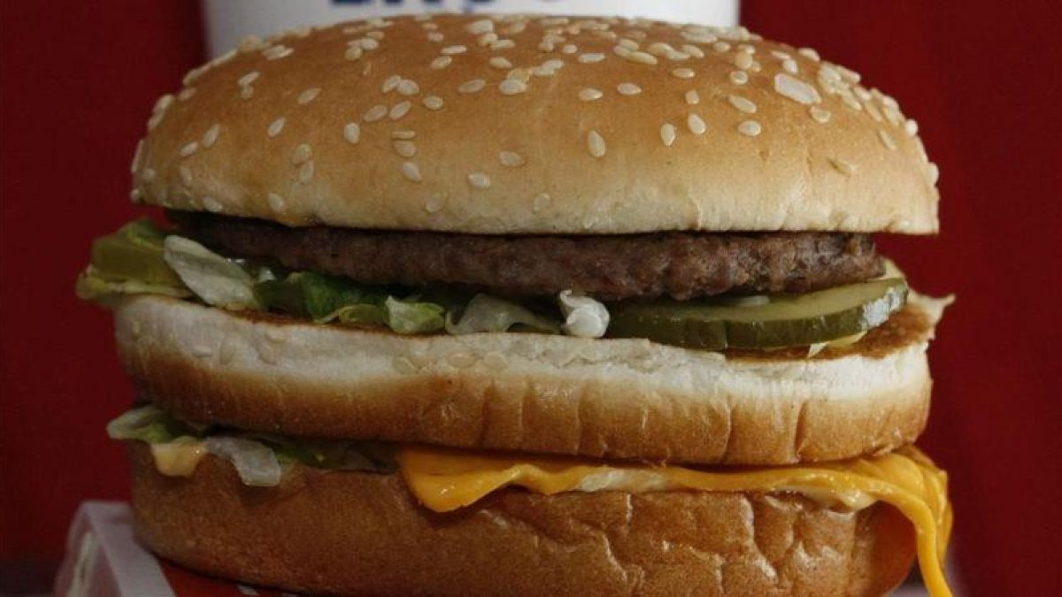 El famoso sándwich de McDonalds Big Mac.