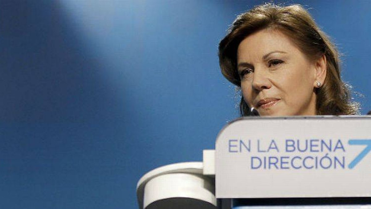 La secretaria general del PP, Dolores de Cospedal.