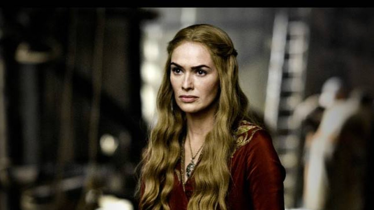 Lena Headey en el papel de reina Cersei Lannister.