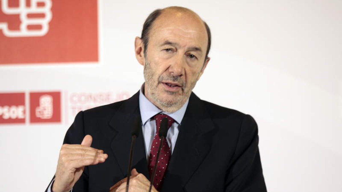 El líder del PSOE, Alfredo Pérez Rubalcaba.