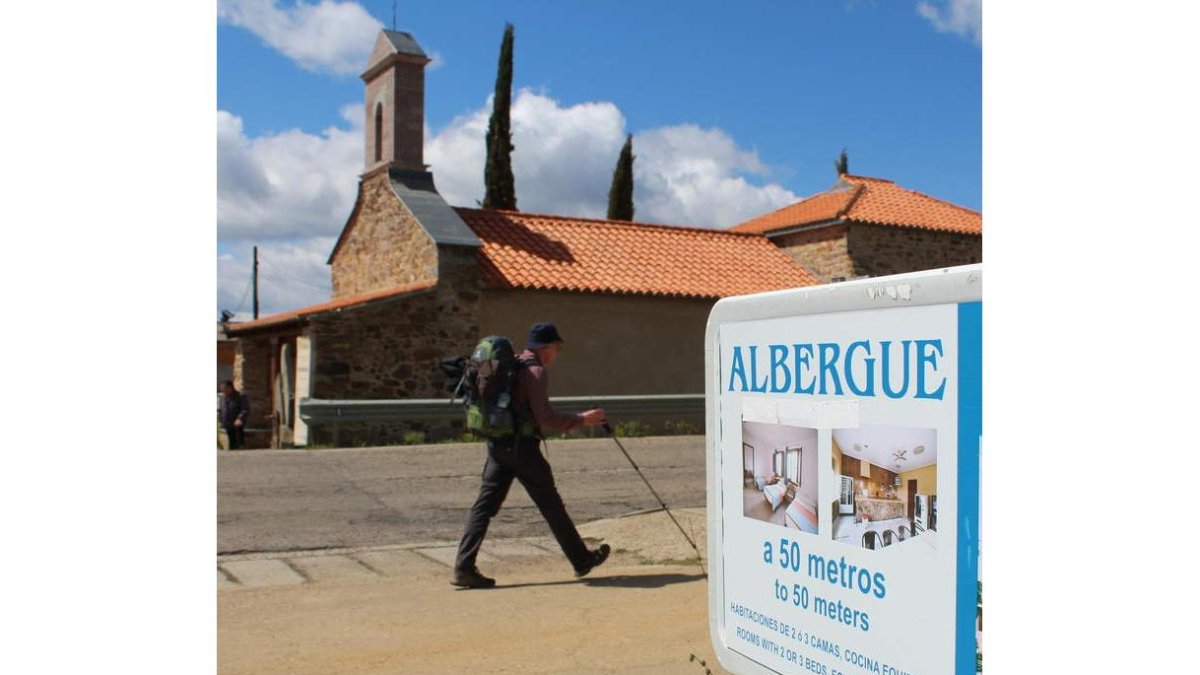 Imagen de un peregrino de la Ruta Jacobea. VALENCIA