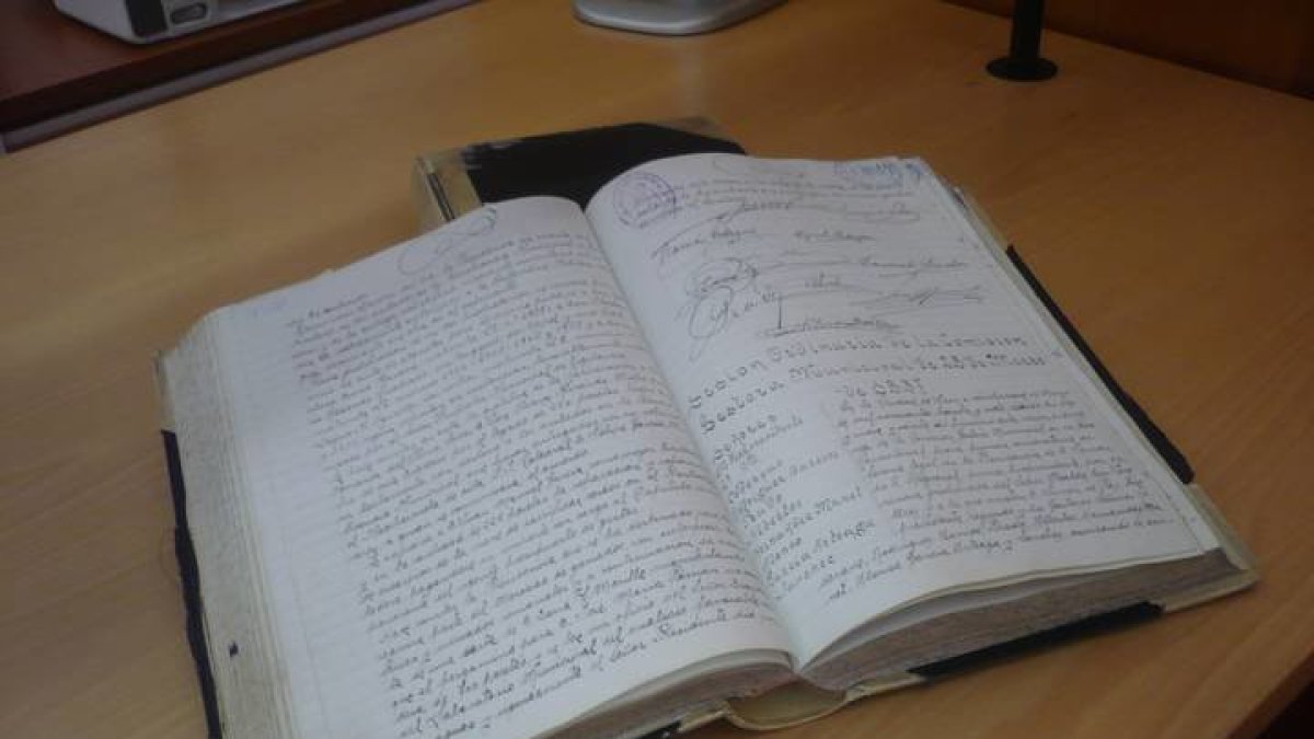 Libro de actas de los plenos del Archivo Municipal de León. M.C.C.