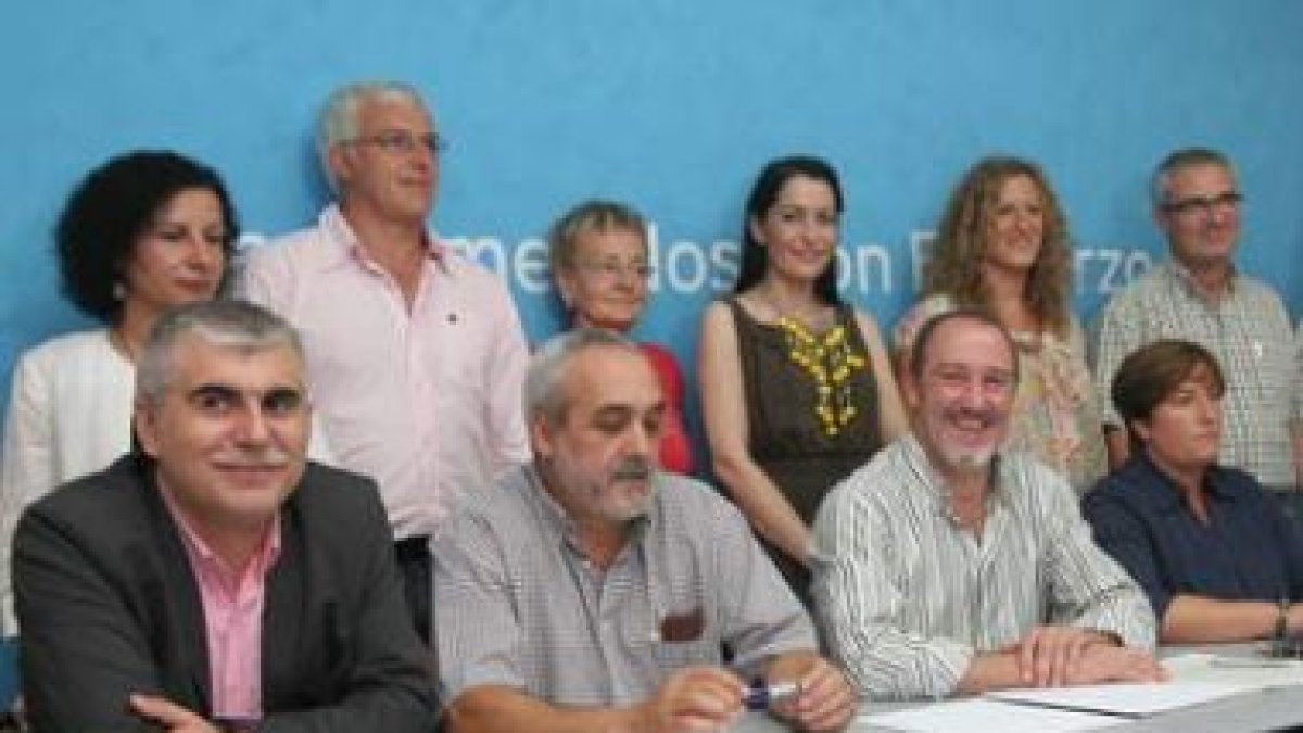 La ejecutiva local del PSOE, en una imagen de archivo.