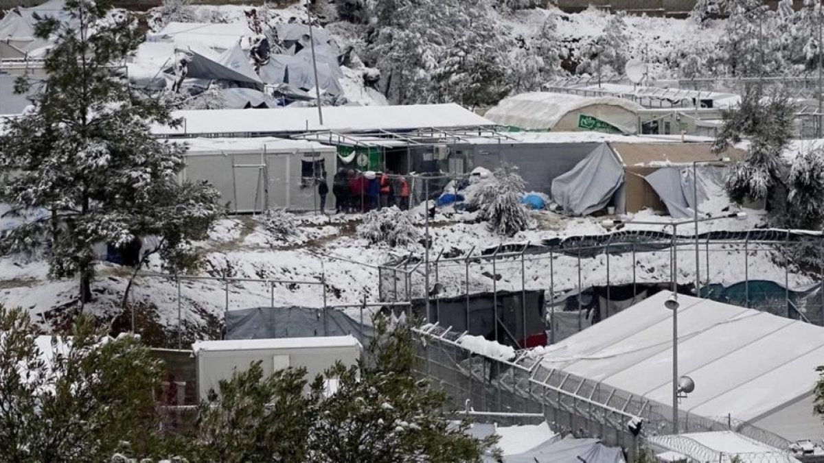 Campamento de refugiados de Moria, en la isla griega de Lesbos.