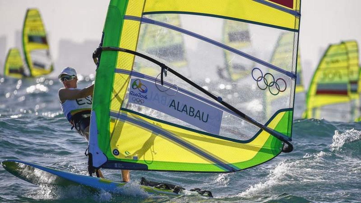 Marina Alabau se tuvo que conformar con la cuarta plaza olímpica. NIC BOTHMA