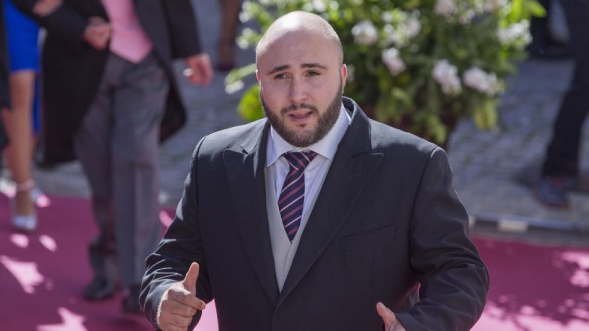 Kiko Rivera, en la boda de su hermano Cayetano con Eva González, en noviembre del 2015.