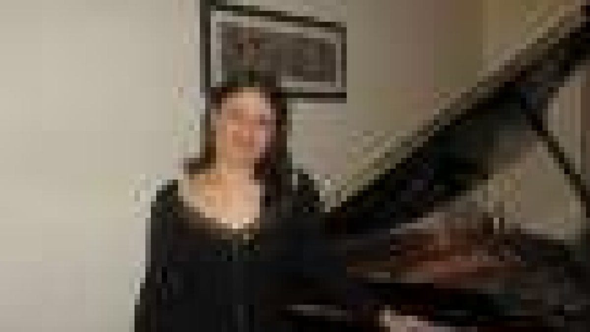 La pianista italiana Marina Boschi, que hoy actúa en León