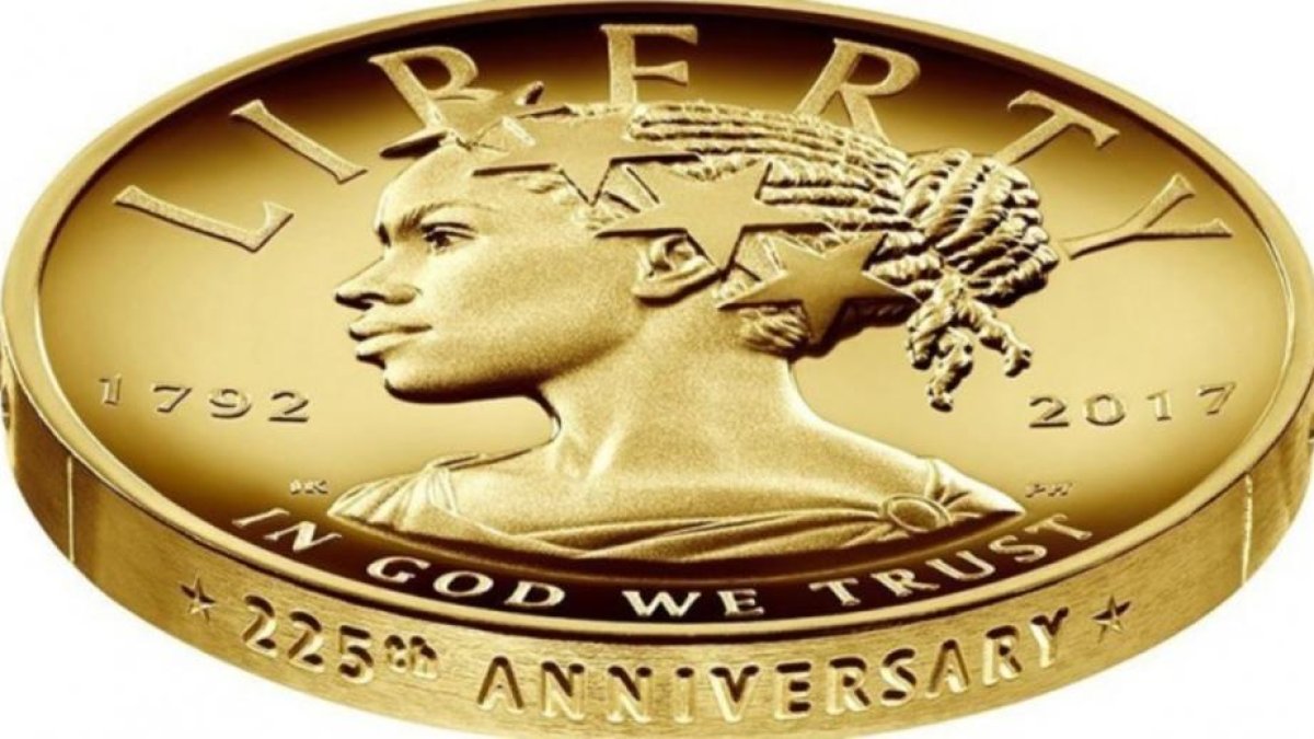 La moneda de oro que lanzará la Oficina de Grabado e Impresión de los Estados Unidos llevará una mujer negra en ella.