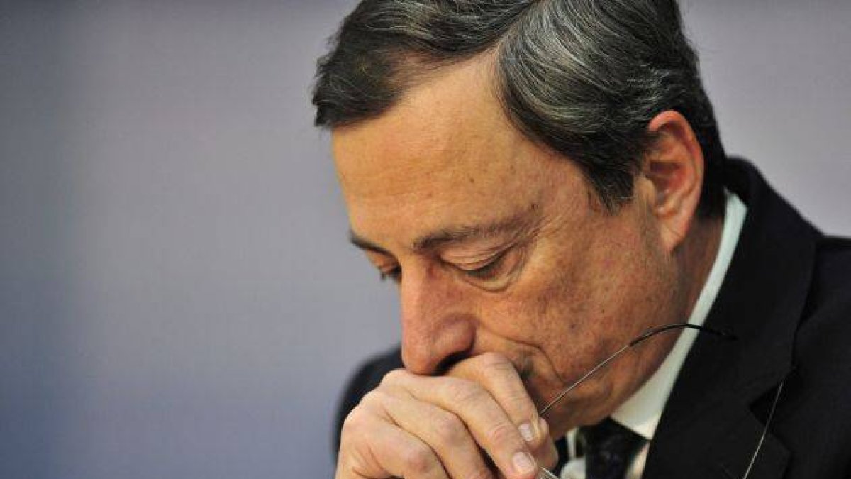 El italiano Mario Draghi, nuevo presidente del Banco Central Europeo, antes de una rueda de prensa en Francfort, Alemania hoy 3 de noviembre de 2011.