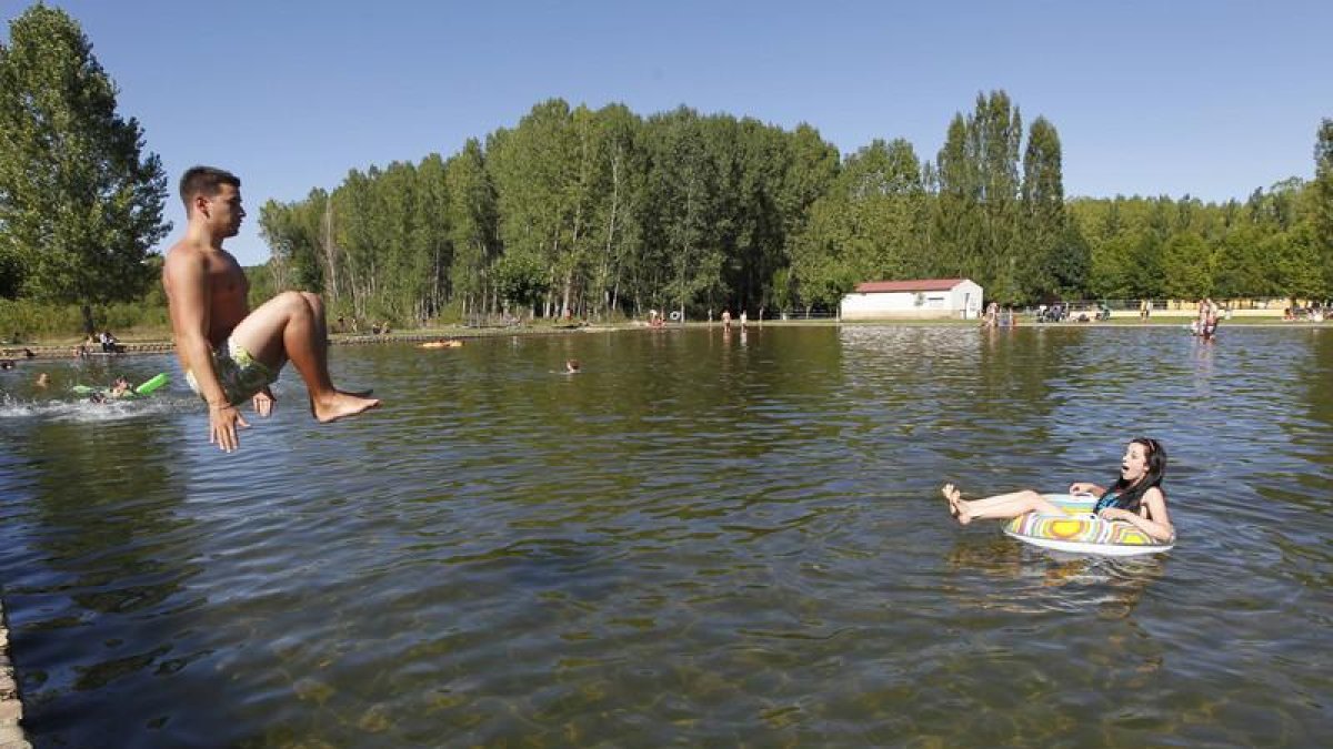 Playa fluvial en Cimanes del Tejar.