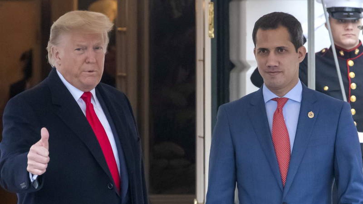 Donald Trump recibió al presidente interino de Venezuela, Juan Guaidó.