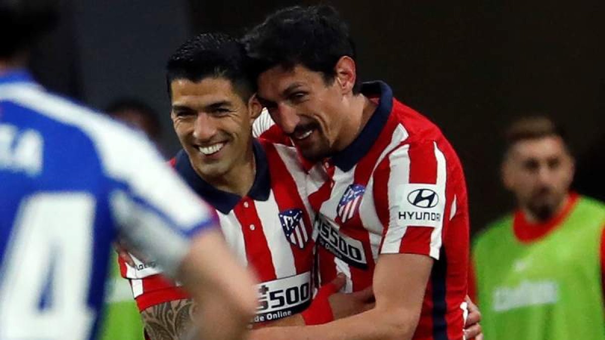 Luis Suárez hizo el único gol del partido. EMILIO NARANJO