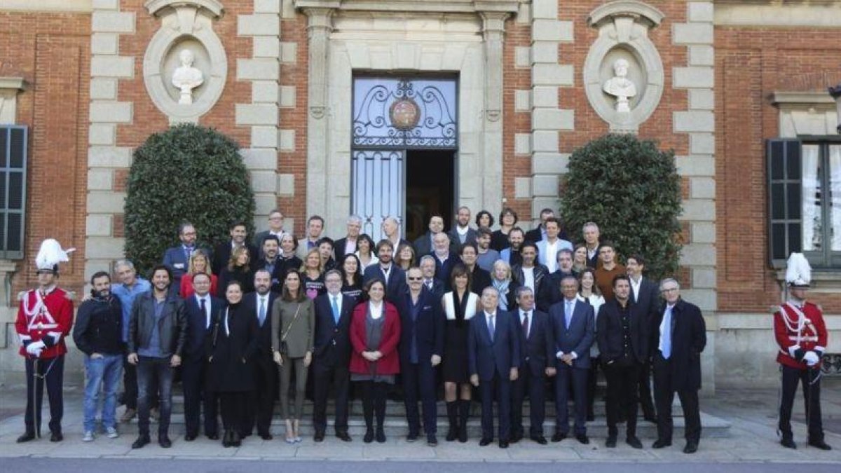 La recepción a los galardonados con los premios Ondas del 2016, en el Palauet Albéñiz de Barcelona.