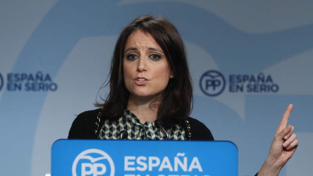 La vicesecretaria de Estudios y Programas del Partido Popular, Andrea Levy. JUAN CARLOS HIDALGO