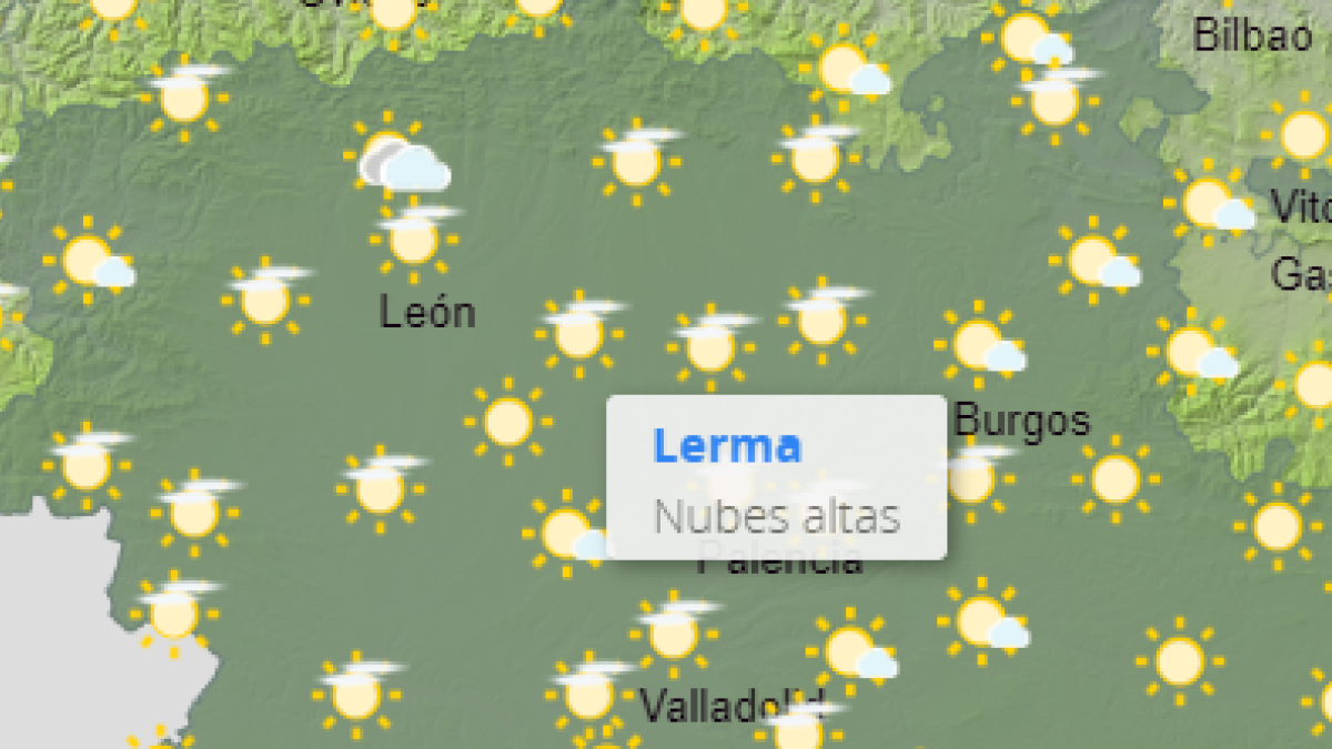 Tiempo previsto para mañana en León. AEMET