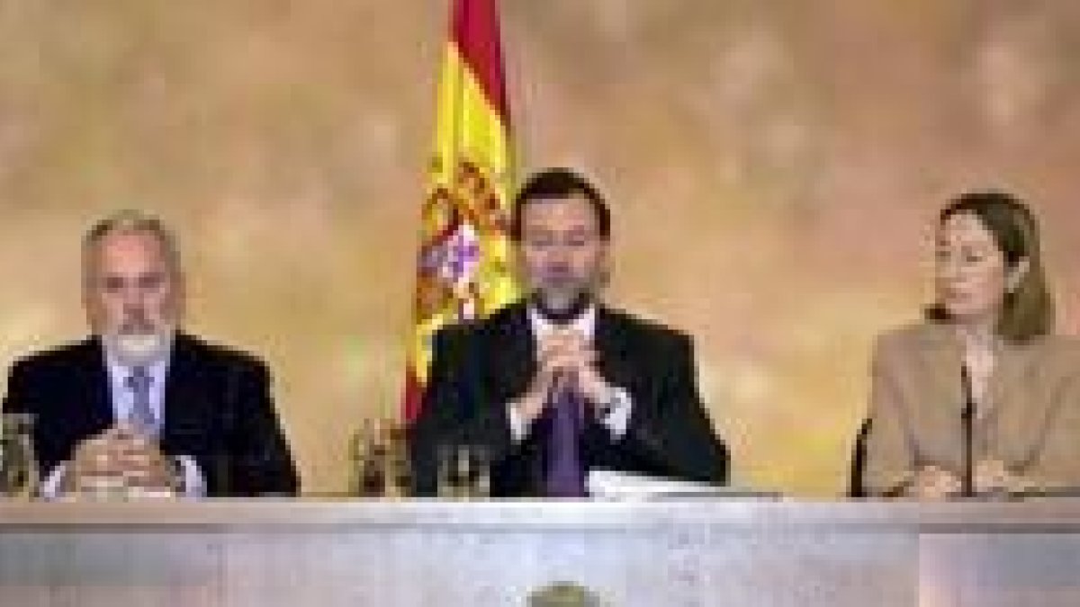 Mariano Rajoy durante la rueda de prensa en la que valoró la sentencia del Tribunal Constitucional