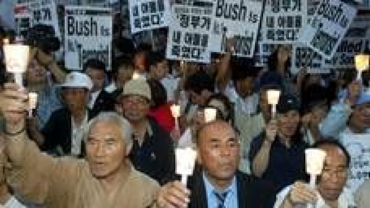 Vigilia en Seúl para expresar el dolor por el asesinato del rehén en Irak