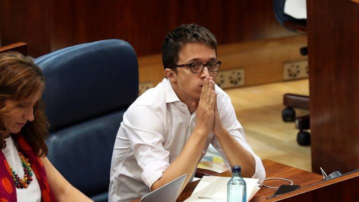 Íñigo Errejón en la Asamblea de Madrid. J. J. GUILLÉN