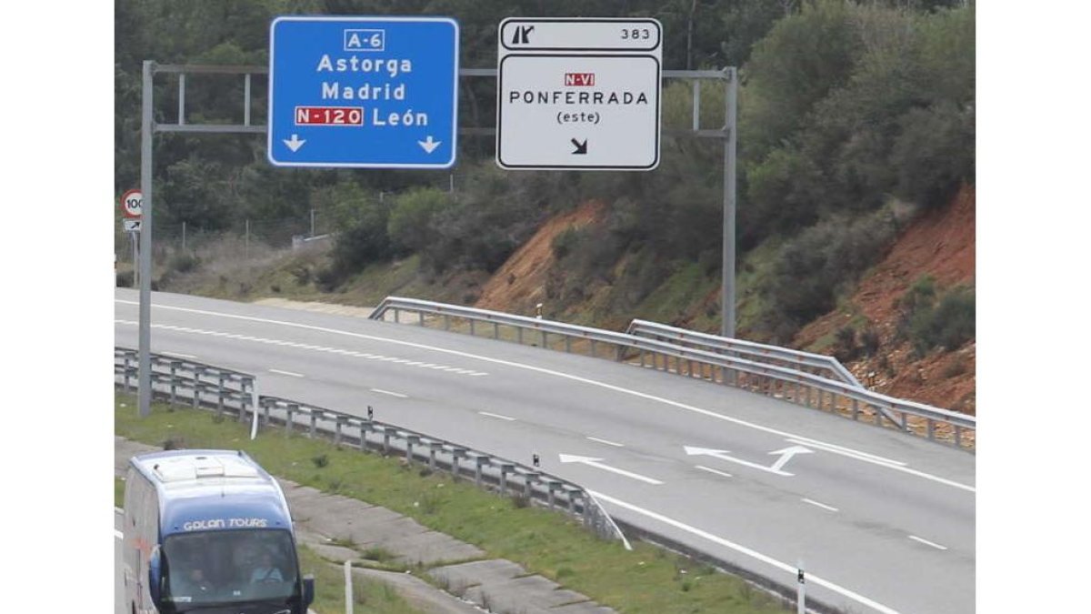 Autovía A-6, eje de las comunicaciones del Bierzo. L. DE LA MATA