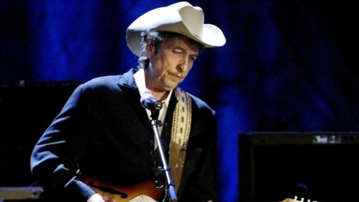 Bob Dylan, en un concierto en Los Angeles.