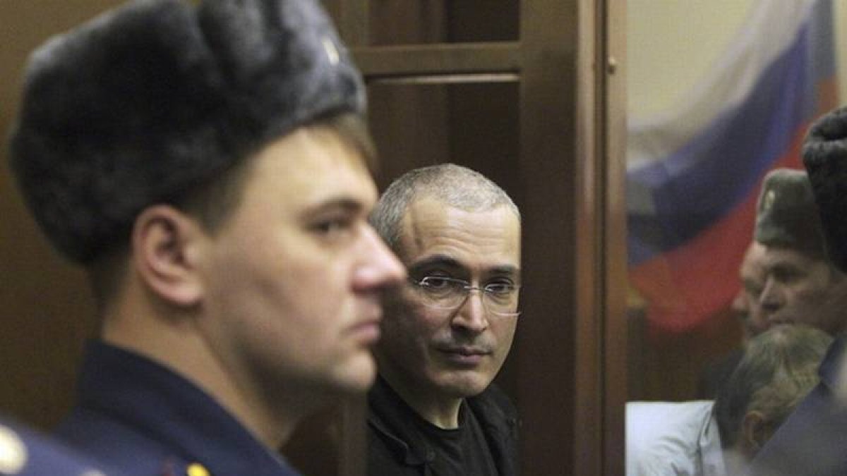 Mijail Jodorkovski, durante un juicio celebrado en Moscú, el 30 de diciembre del 2010.