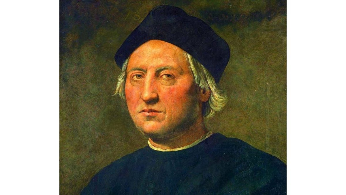 Cristóbal Colón pintado por Ghirlandaio