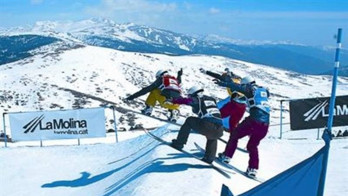 Una prueba de snowboard en los Mundiales celebrados en La Molina en el 2011.