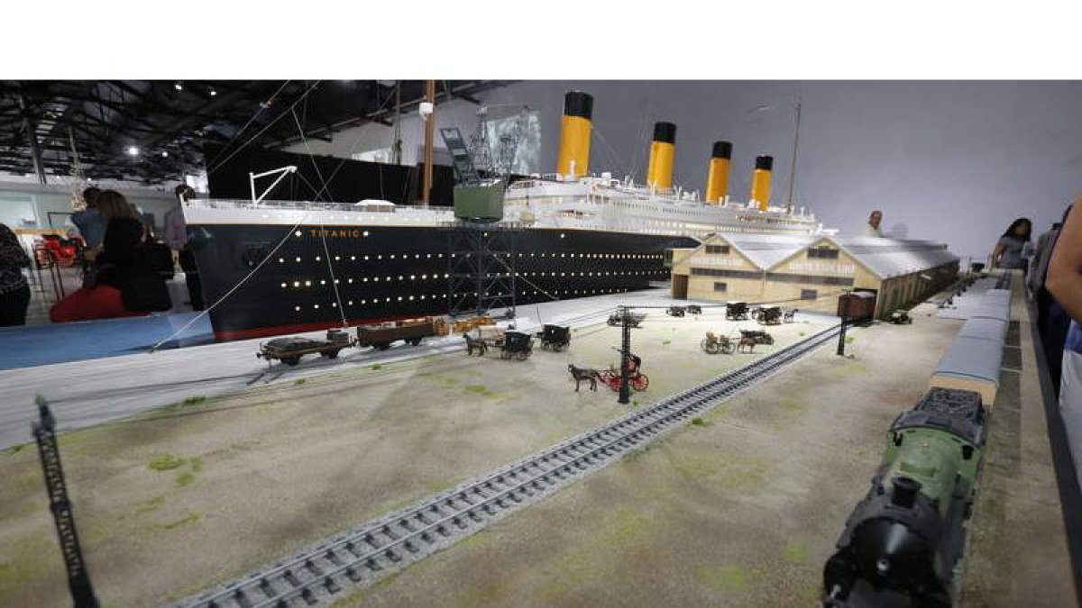 Detalle de la exposición dedicada al ‘Titanic’ y que tuvo lugar en 2015 en el Palacín. RAMIRO