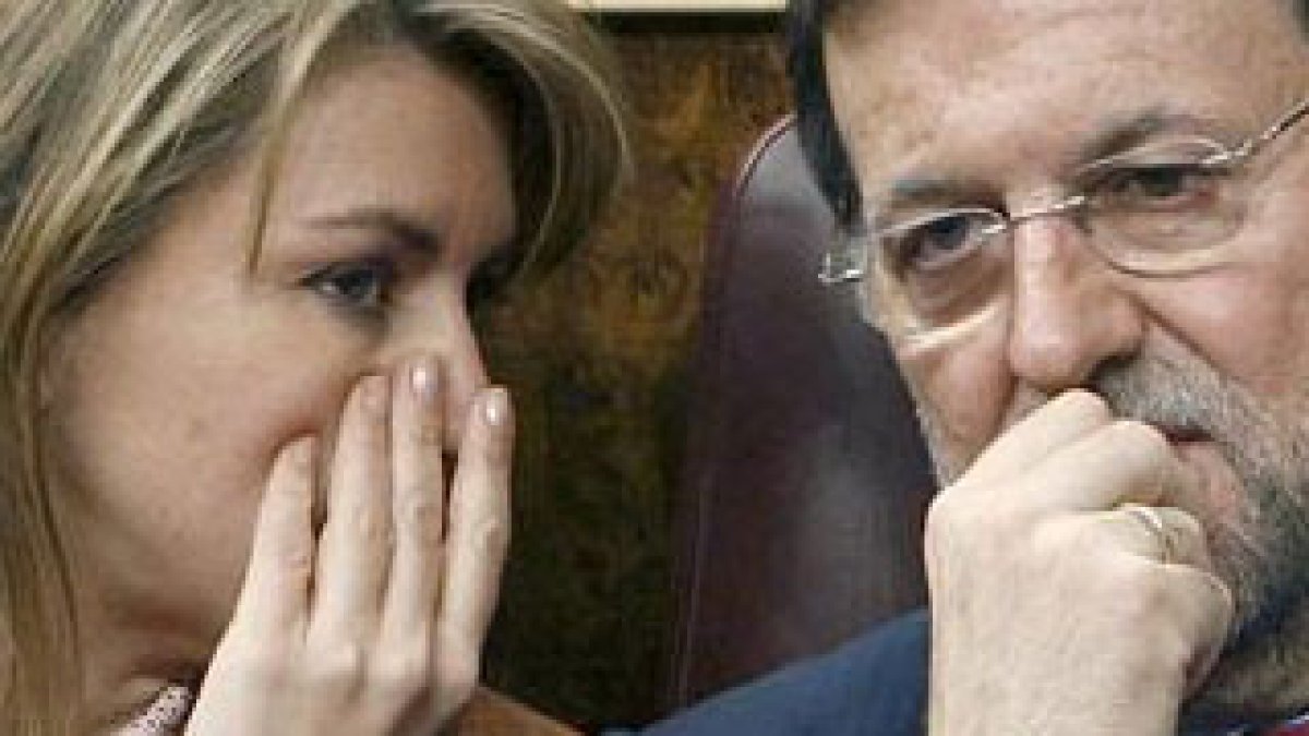 Cospedal y Rajoy.