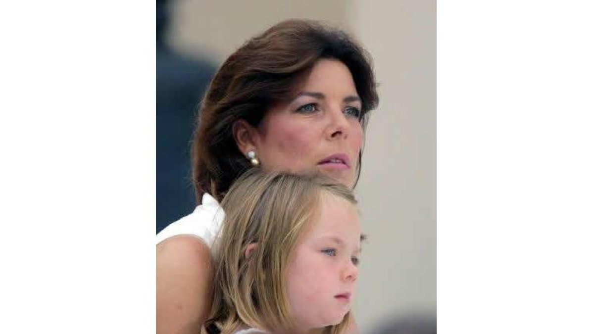 Carolina con su hija Alejandra en una imagen de archivo.