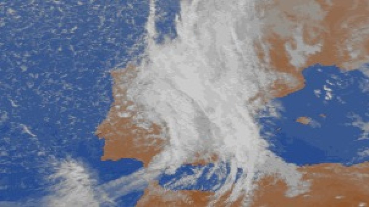 Imagen por satélite de la la Agencia Estatal de Meteorología. AEMET
