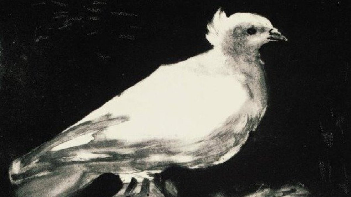Llitografía "La paloma", de Plablo Picasso