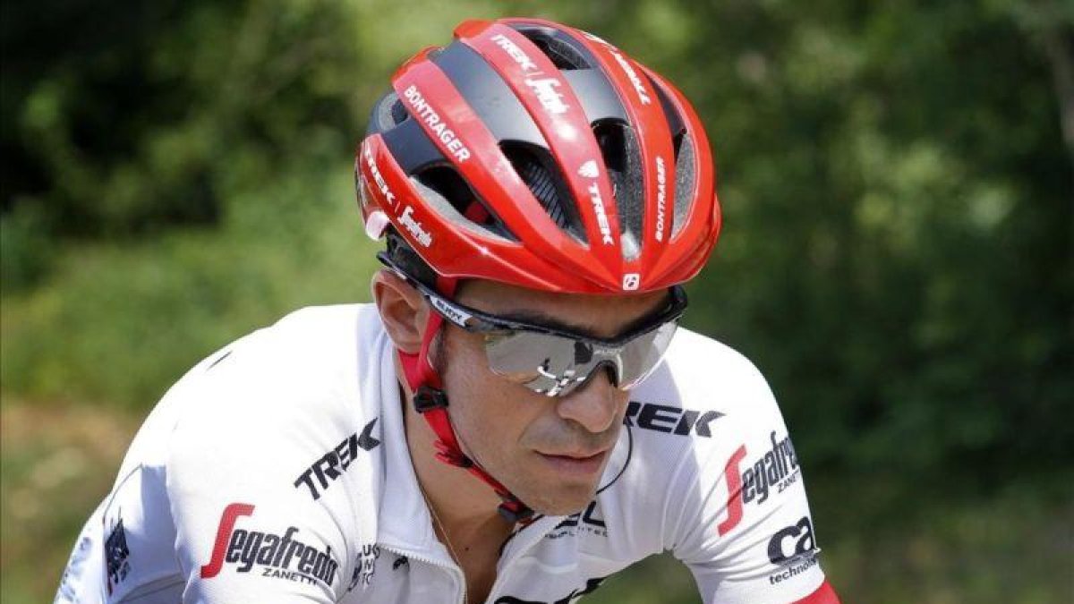 Alberto Contador, en acción, en este Tour.
