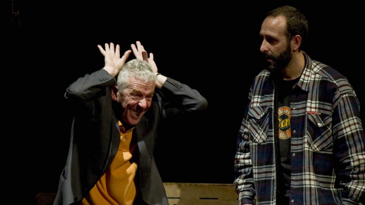 Imagen de uno de los momentos de la representación de la obra de teatro.