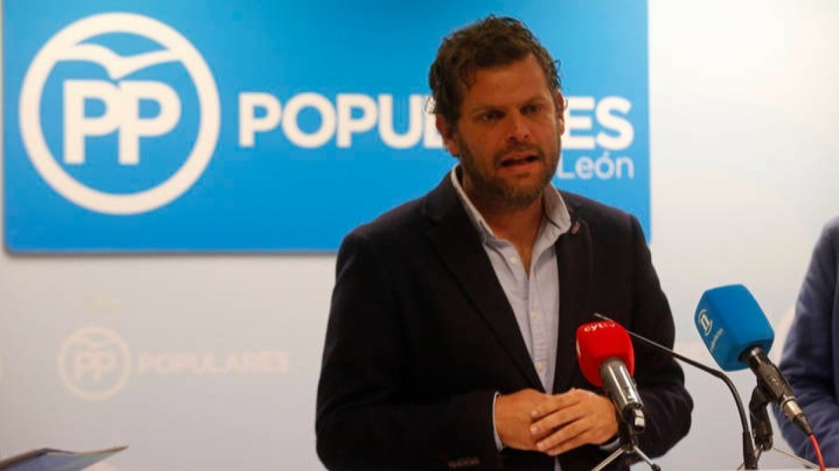 Javier Santiago Vélez, presidente del PP leonés. DL