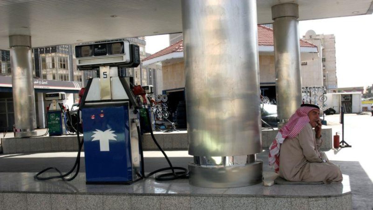 Una gasolinera en Arabia Saudí.