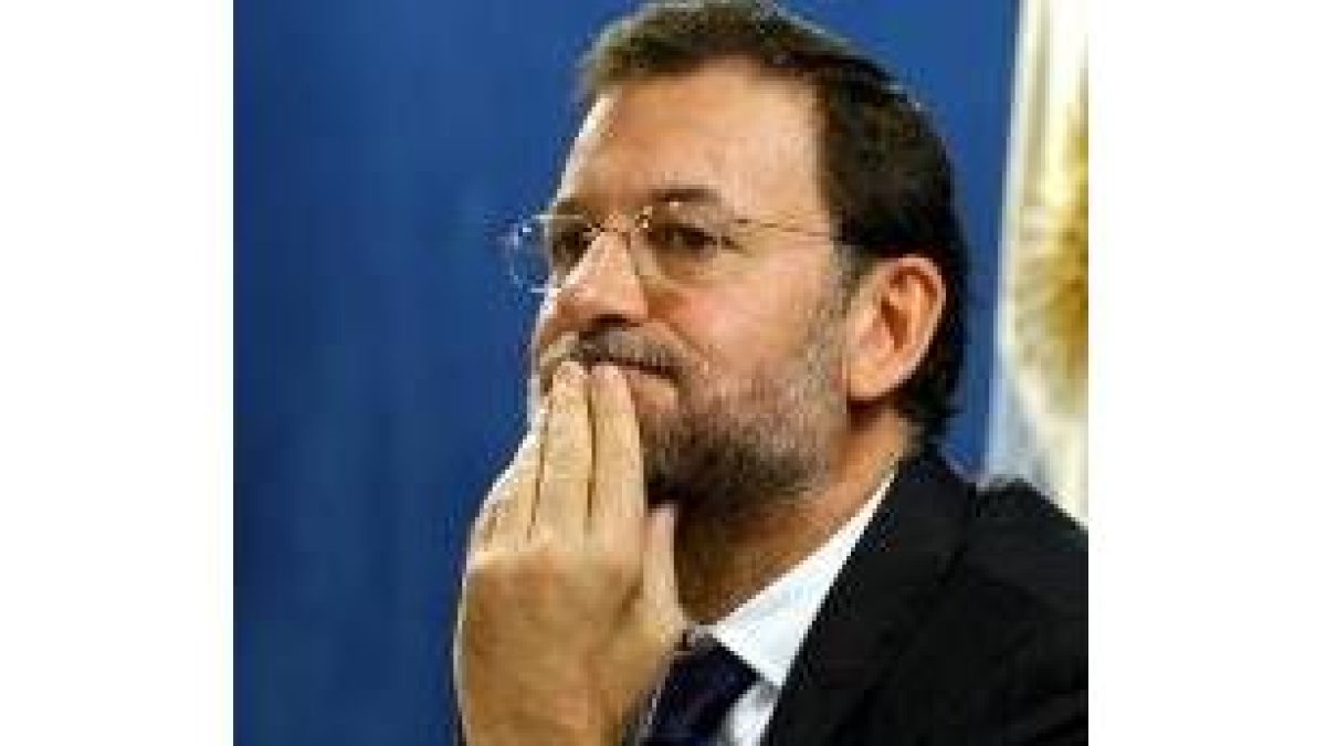 El secretario general del PP, Mariano Rajoy