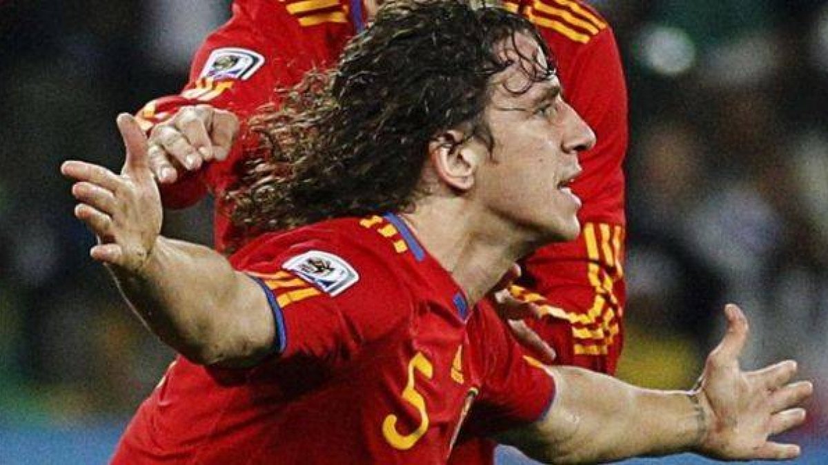 Puyol, en el Mundial del 2010.