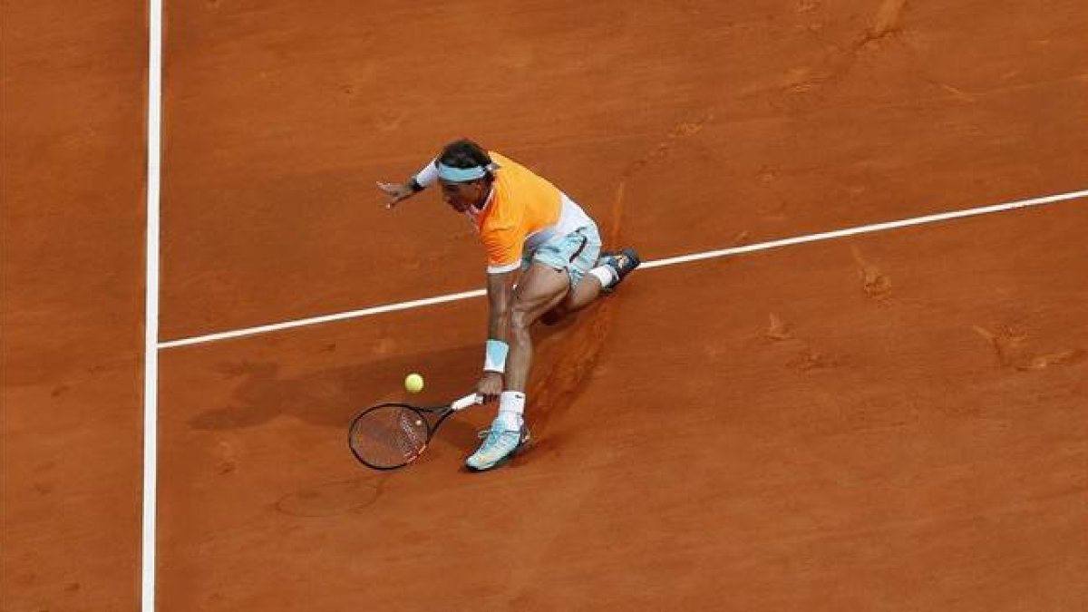Rafael Nadal, durante la semifinal de Montecarlo.