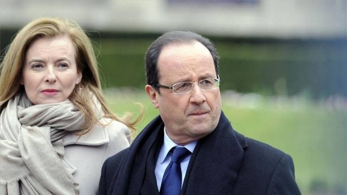 Valérie Trierweiler y François Hollande, el pasado mes de abril.