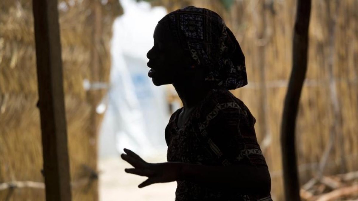 Una chica nigeriana de 15 años en un campamento del norte del país.