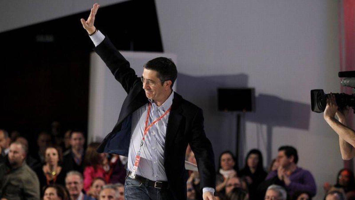 Patxi López, en el Congreso del PSOE, este domingo.