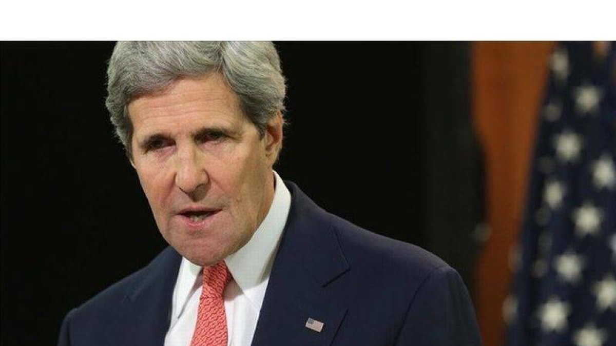 Kerry, durante una conferencia de prensa en Washington, el 24 de abril.