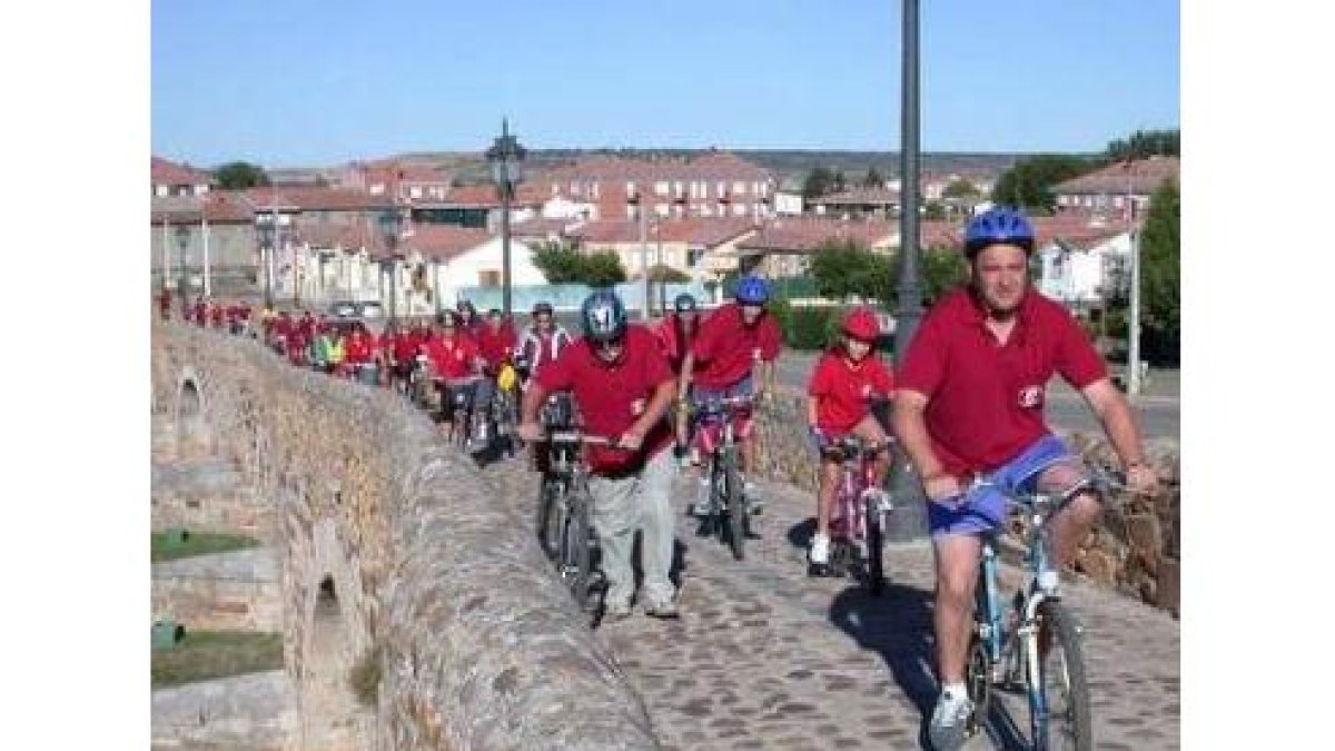 Imagen de la marcha cicloturista celebrada otros años.