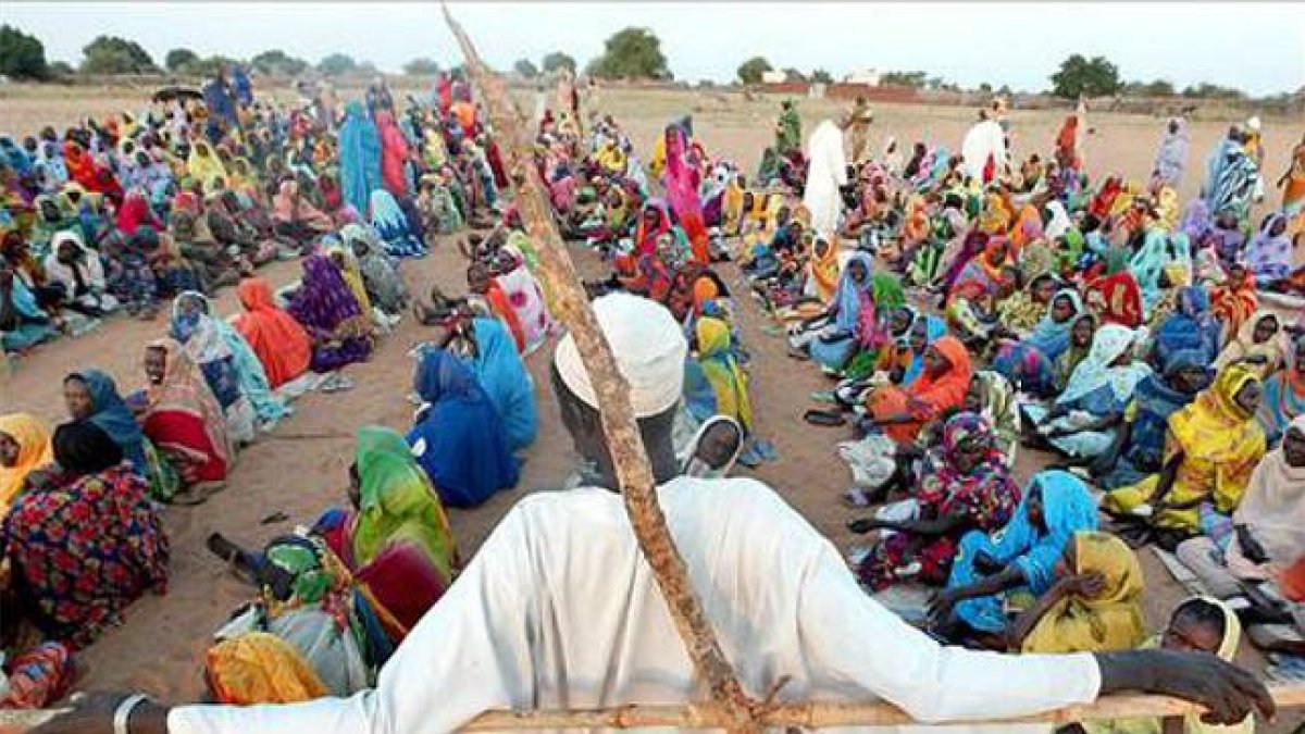 Cooperante francés en un campo de refugiados de Sudán del Sur.