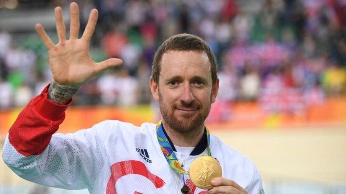 Brad Wiggins, con su medalla olímpica en Río.
