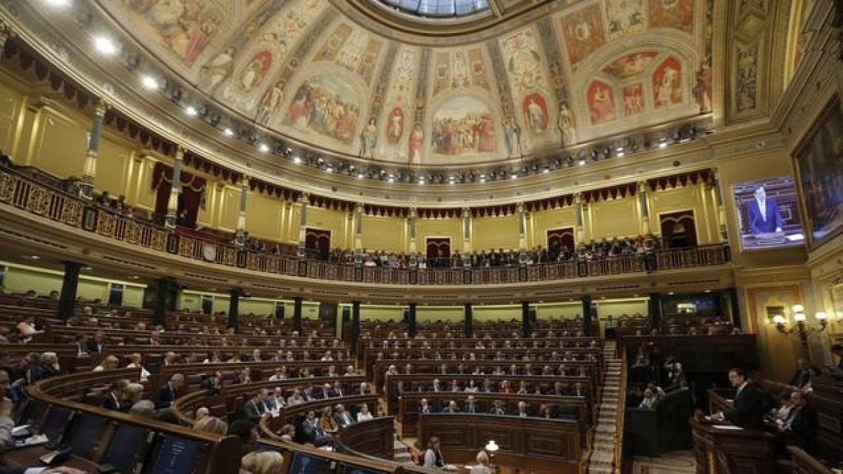 Imagen de un pleno del Congreso de los Diputados.