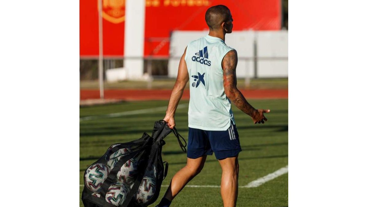 Thiago puede entrar en el once titular de España para medirse mañana a Croacia. PABLO GARCÍA