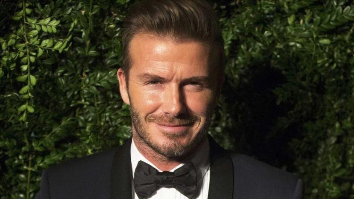 David Beckham en los premios del Evening Standard Theatre en el 2014.