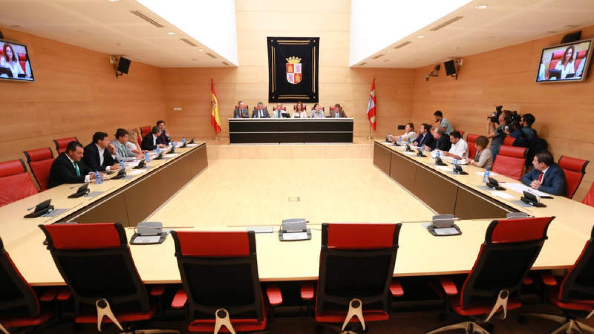 Imagen de la reunión de la Diputación Permanente.